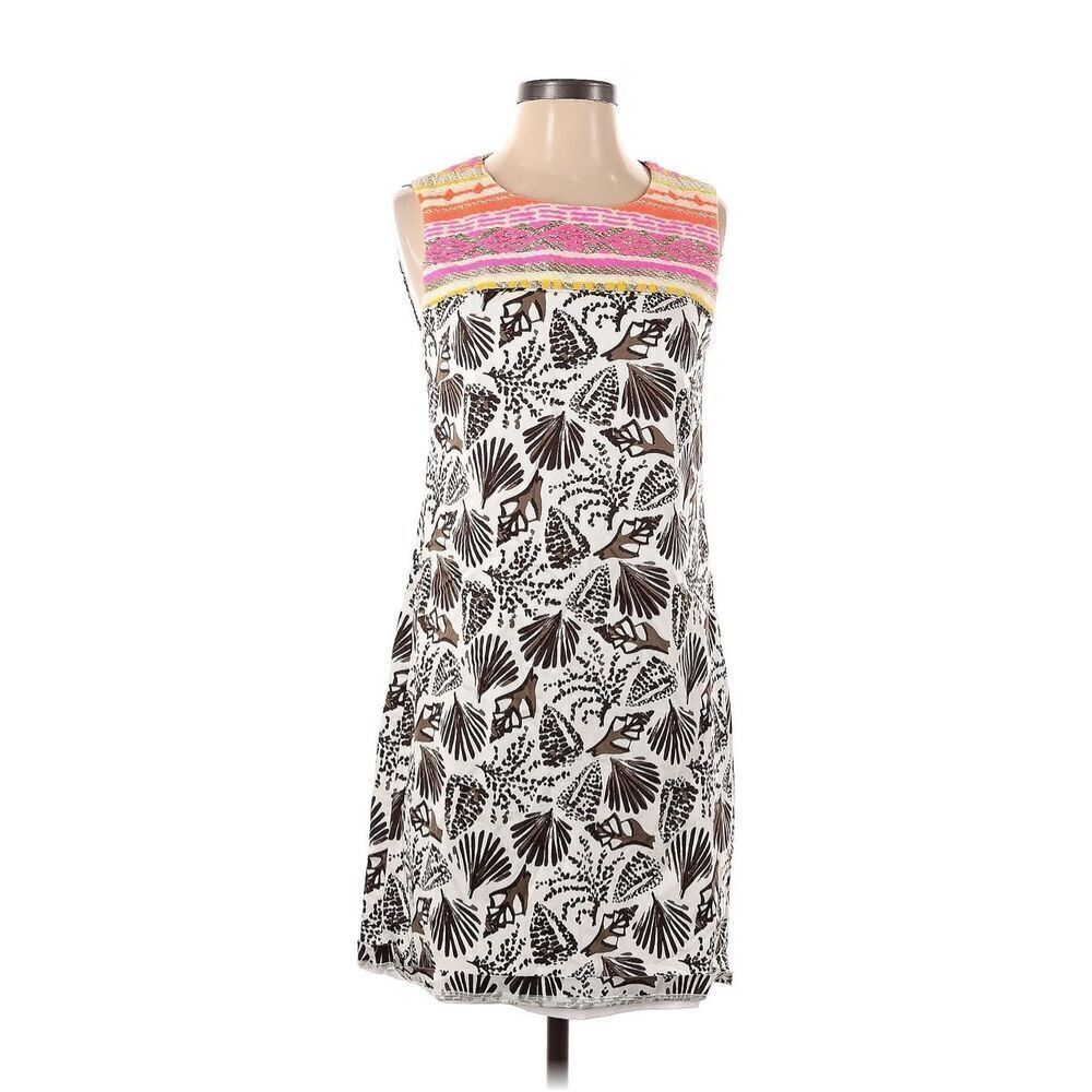 Persifor Embroidered Shell Dress Sleeveless